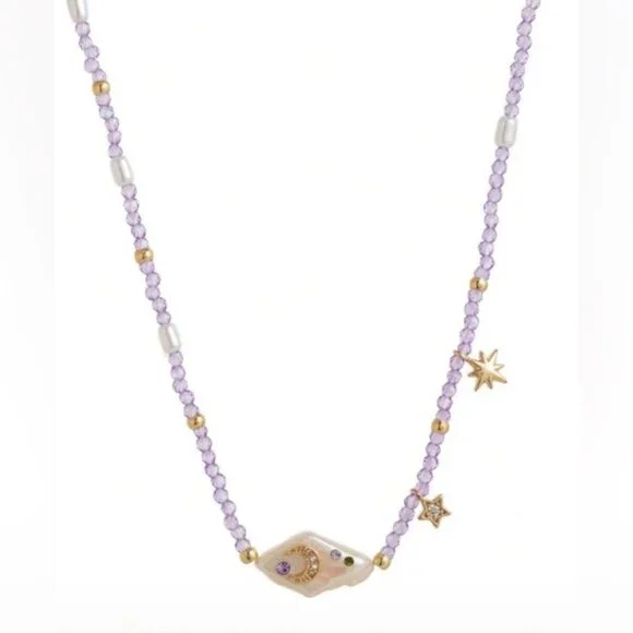 Boho Star Necklace Q132 - Picture 2 of 6